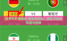 世界杯彩票微信-世界杯彩票，微信平台的机遇与挑战