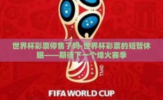 世界杯彩票停售了吗-世界杯彩票的短暂休眠——期待下一个烽火赛季