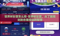 世界杯彩票怎么赔-世界杯彩票，从了解规则到合理投注的智慧