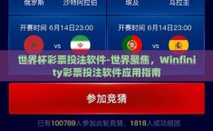 世界杯彩票投注软件-世界聚焦，Winfinity彩票投注软件应用指南