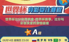 世界杯比分彩票奖金-世界杯赛事，比分与彩票奖金的激情碰撞