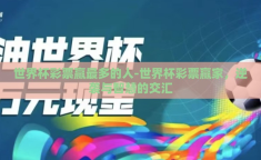 世界杯彩票赢最多的人-世界杯彩票赢家，逆袭与智慧的交汇