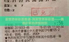 买世界杯彩票香港-购买世界杯彩票——香港彩民的激情时刻