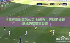 世界杯赛彩票怎么买-如何在世界杯期间智慧地购买赛事彩票