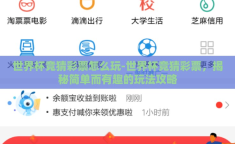 世界杯竞猜彩票怎么玩-世界杯竞猜彩票，揭秘简单而有趣的玩法攻略