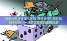 微信世界杯赌球小程序-警惕微信世界杯赌球小程序，一场隐患重重的虚拟赌局