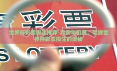 世界杯彩票投注推荐-真实与机遇，掌握世界杯彩票投注的奥秘