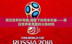 周日世界杯竞猜-阳光下的周末乐趣——周日世界杯竞猜的火热时刻
