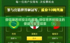 微信世界杯投注在哪里-微信世界杯投注的便捷与安全探索