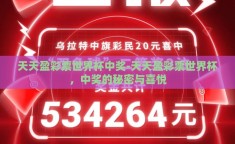 天天盈彩票世界杯中奖-天天盈彩票世界杯，中奖的秘密与喜悦