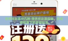 世界杯彩票分几种-世界杯彩票探秘，多维度视角下的多样玩法