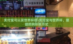 支付宝可以买世界杯吗-支付宝与世界杯，便捷的购彩新方式