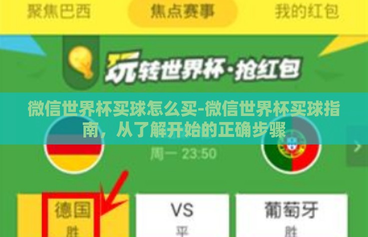 微信世界杯买球怎么买-微信世界杯买球指南，从了解开始的正确步骤