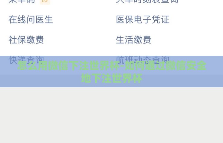 怎么用微信下注世界杯-如何通过微信安全地下注世界杯 怎么用微信下注世界杯-如何通过微信安全地下注世界杯