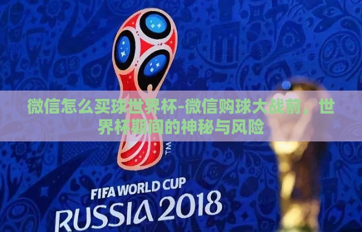微信怎么买球世界杯-微信购球大战前，世界杯期间的神秘与风险