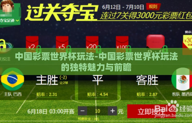中国彩票世界杯玩法-中国彩票世界杯玩法的独特魅力与前瞻