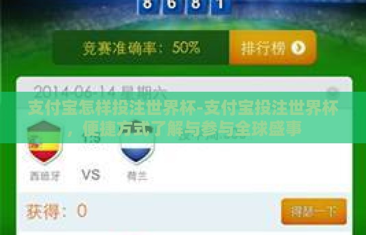 支付宝怎样投注世界杯-支付宝投注世界杯，便捷方式了解与参与全球盛事
