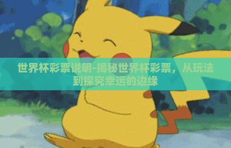 世界杯彩票说明-揭秘世界杯彩票，从玩法到探究幸运的边缘