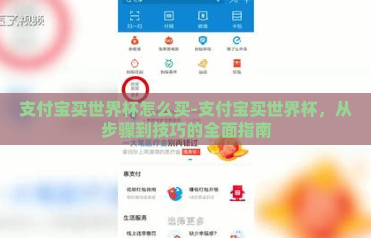 支付宝买世界杯怎么买-支付宝买世界杯，从步骤到技巧的全面指南