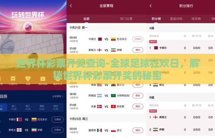 世界杯彩票开奖查询-全球足球狂欢日,解锁世界杯彩票开奖的秘密 世界杯彩票开奖查询-全球足球狂欢日,解锁世界杯彩票开奖的秘密