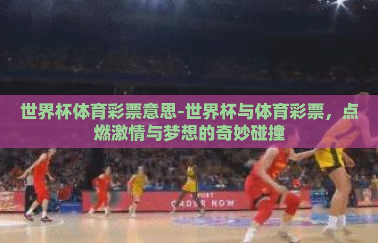 世界杯体育彩票意思-世界杯与体育彩票，点燃激情与梦想的奇妙碰撞