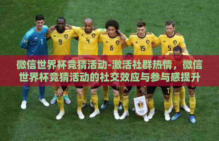 微信世界杯竞猜活动-激活社群热情，微信世界杯竞猜活动的社交效应与参与感提升策略