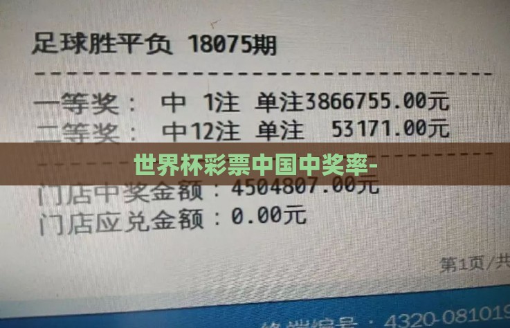 世界杯彩票中国中奖率-