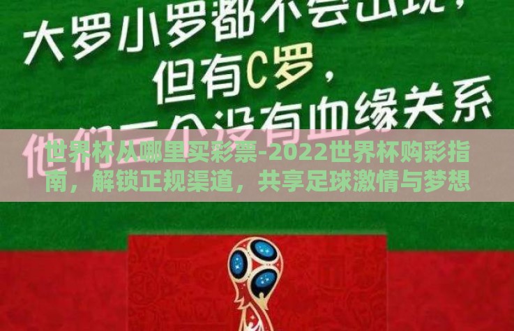 世界杯从哪里买彩票-2022世界杯购彩指南，解锁正规渠道，共享足球激情与梦想