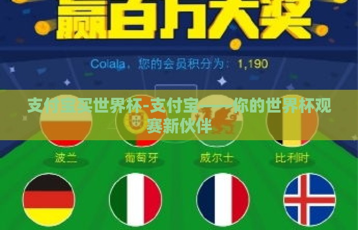 支付宝买世界杯-支付宝——你的世界杯观赛新伙伴