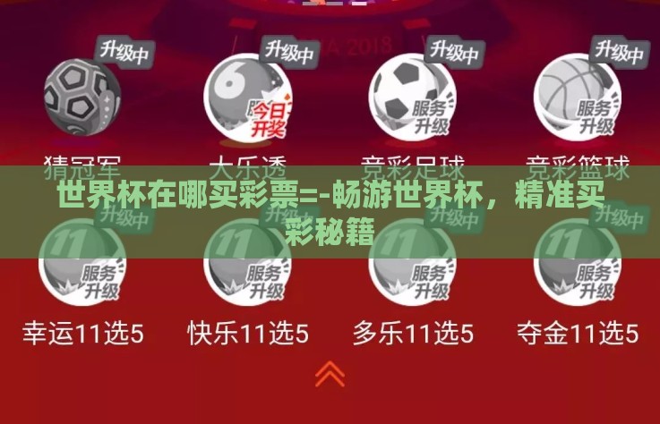 世界杯在哪买彩票=-畅游世界杯，精准买彩秘籍