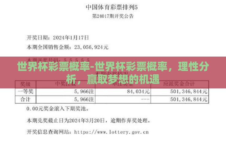 世界杯彩票概率-世界杯彩票概率,理性分析,赢取梦想的机遇 世界杯彩票概率-世界杯彩票概率,理性分析,赢取梦想的机遇