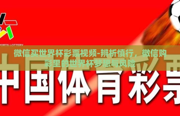 微信买世界杯彩票视频-辨析慎行，微信购彩里的世界杯梦想与风险