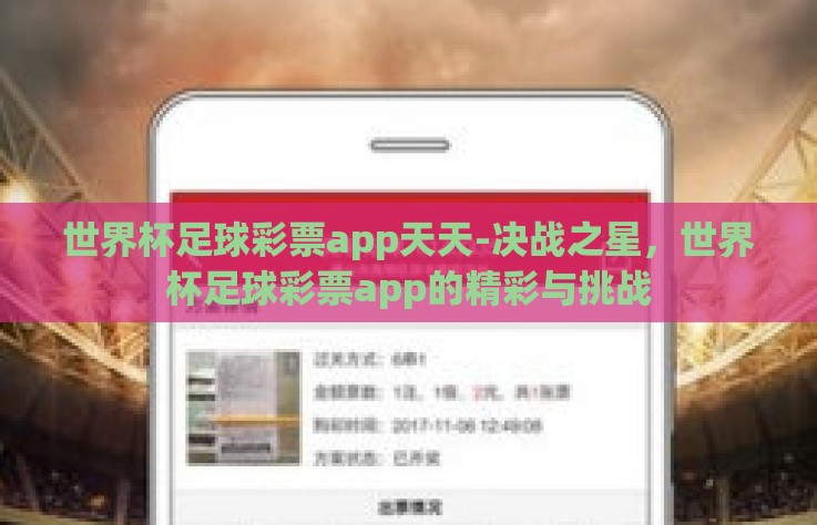 世界杯足球彩票app天天-决战之星，世界杯足球彩票app的精彩与挑战